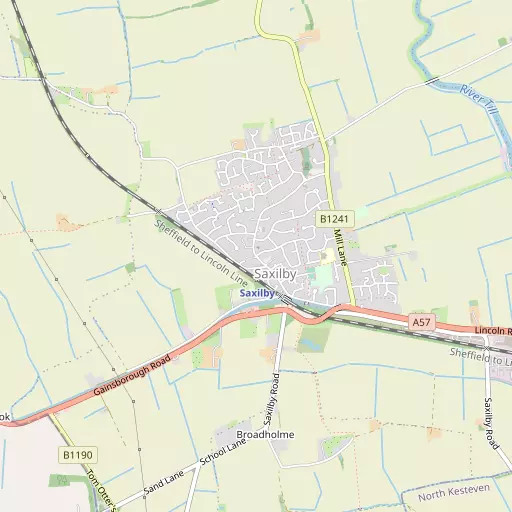 Map of Saxilby