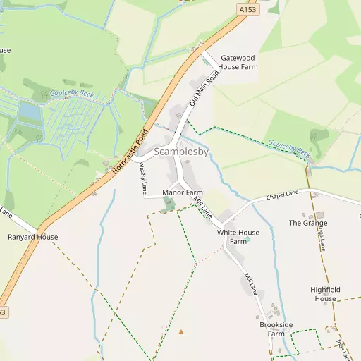 Map of Scamblesby