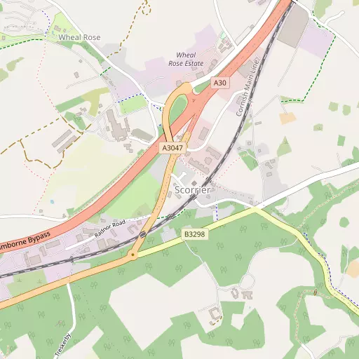 Map of Scorrier