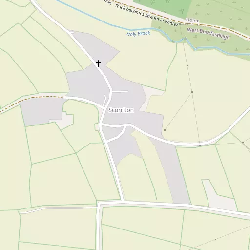 Map of Scorriton