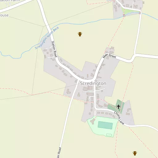 Map of Scredington