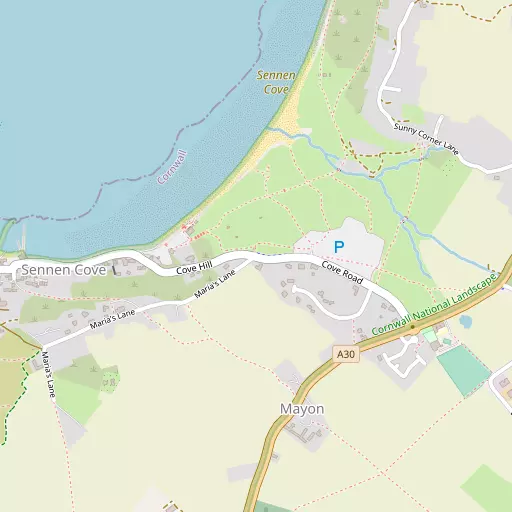 Map of Sennen Cove