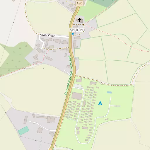 Map of Sennen