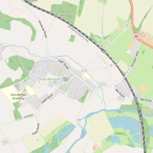 Map of Sharnbrook
