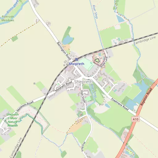 Map of Shepreth