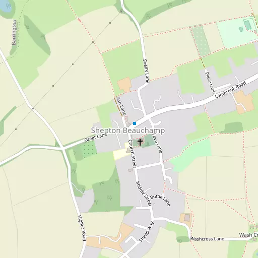 Map of Shepton Beauchamp