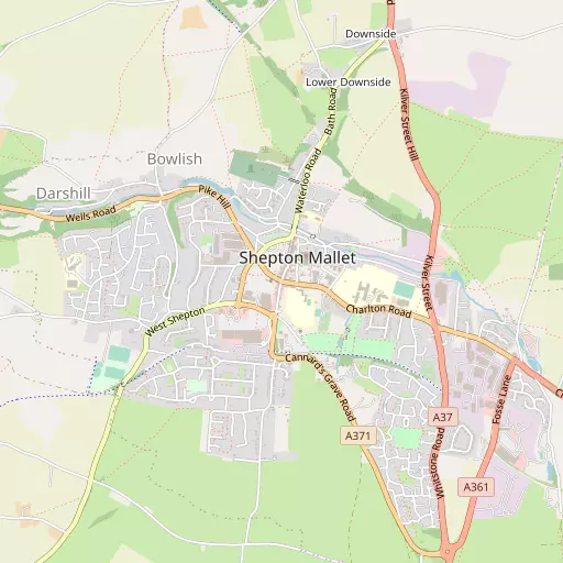 Map of Shepton Mallet