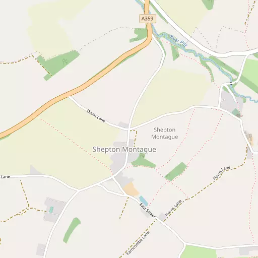 Map of Shepton Montague