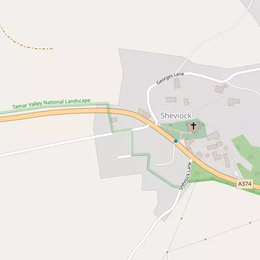 Map of Sheviock