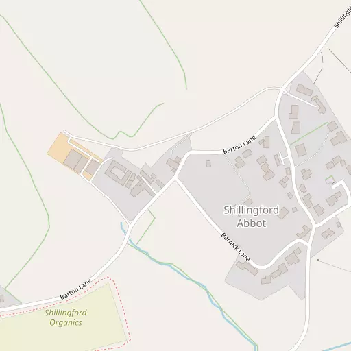 Map of Shillingford Abbot