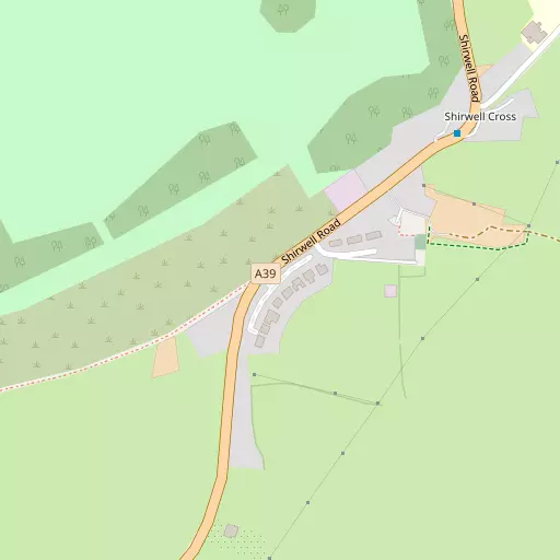 Map of Shirwell Cross
