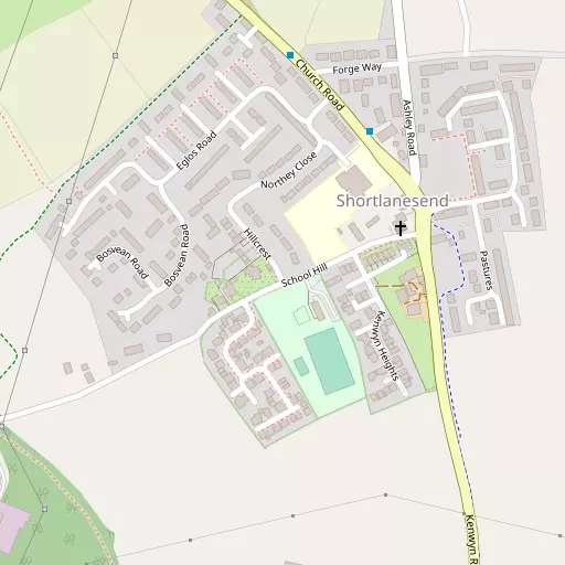 Map of Shortlanesend