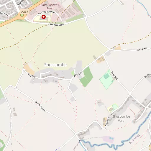 Map of Shoscombe