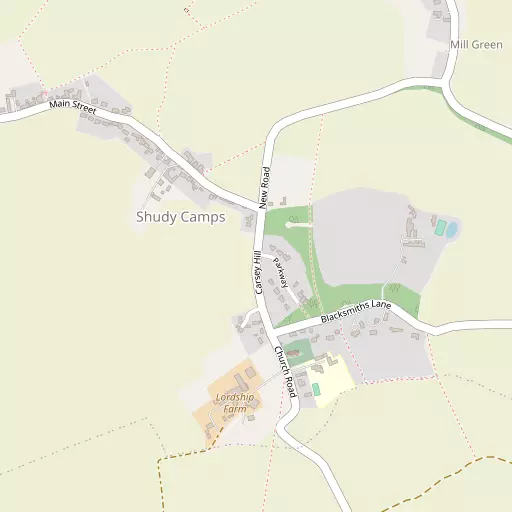 Map of Shudy Camps