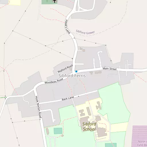 Map of Sibford Ferris