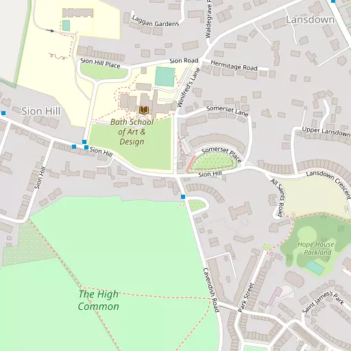 Map of Sion Hill