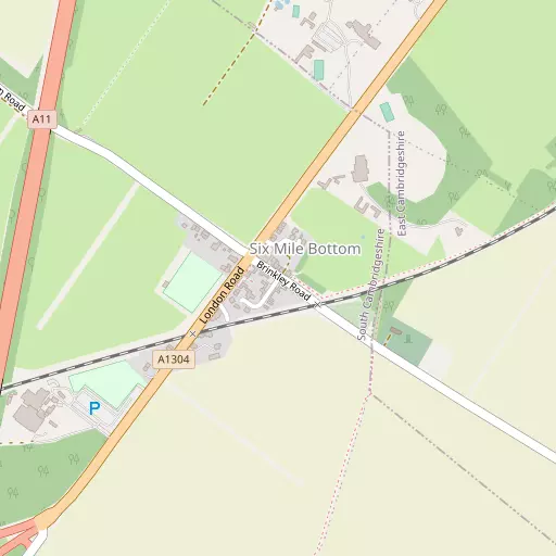 Map of Six Mile Bottom
