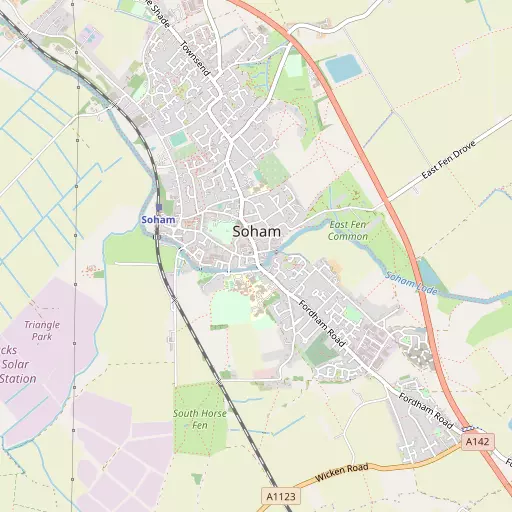 Map of Soham