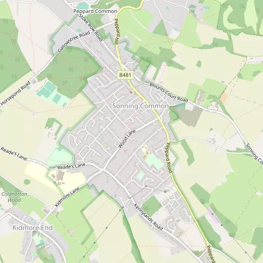 Map of Sonning Common