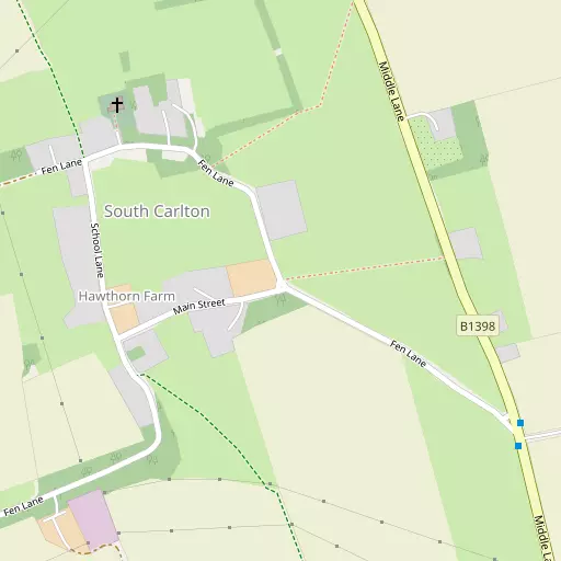 Map of South Carlton