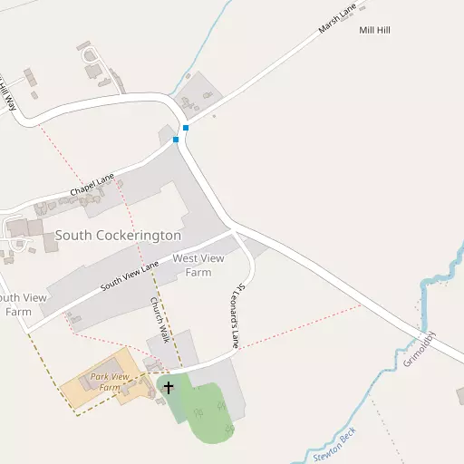 Map of South Cockerington