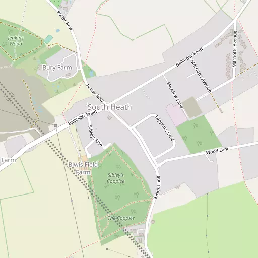 Map of South Heath