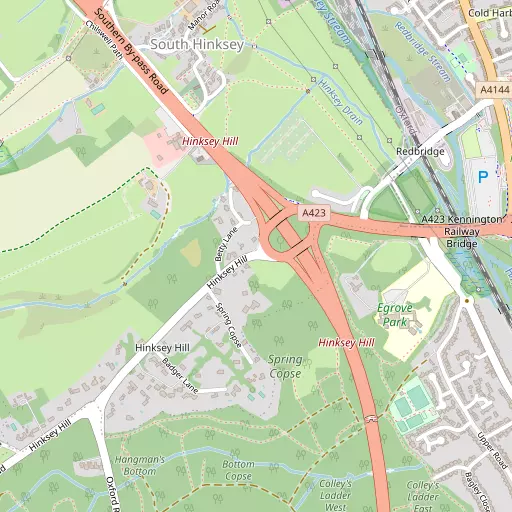 Map of South Hinksey