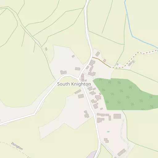 Map of South Knighton