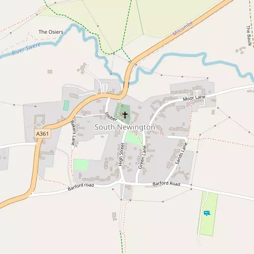 Map of South Newington