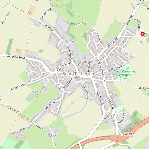 Map of South Petherton