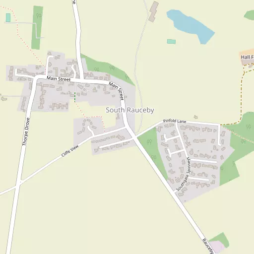 Map of South Rauceby