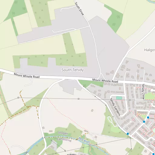 Map of South Tehidy