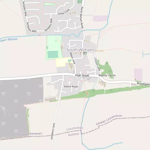 Map of South Witham