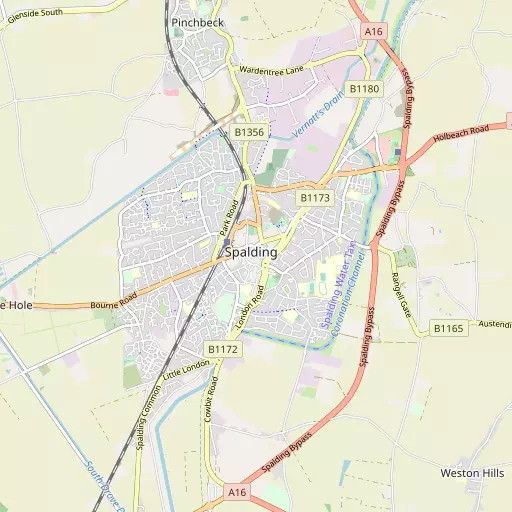 Map of Spalding