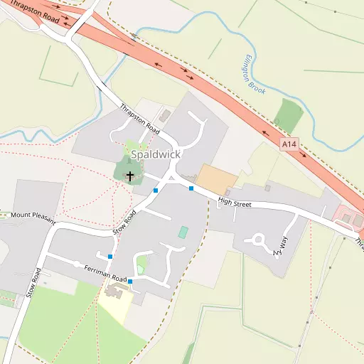 Map of Spaldwick
