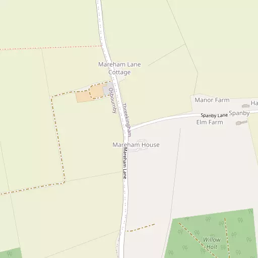 Map of Spanby