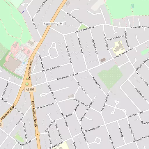 Map of Spinney Hill