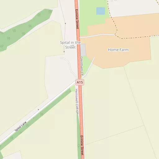 Map of Spital in the Street