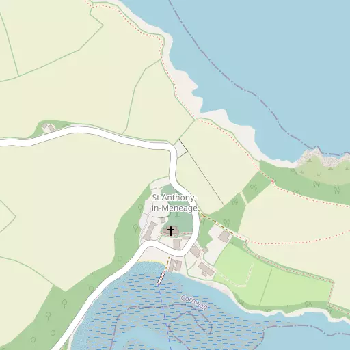 Map of St Anthony-in-Meneage