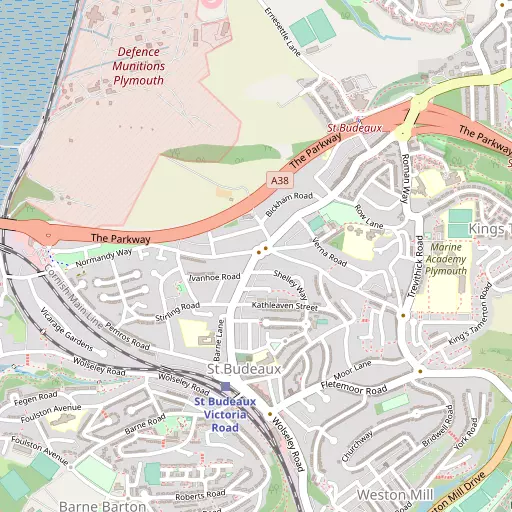 Map of St Budeaux