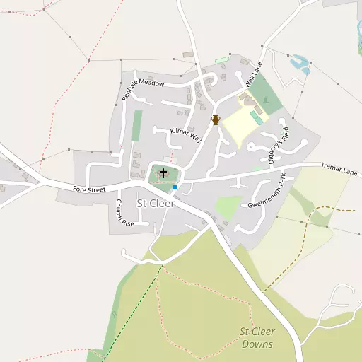 Map of St Cleer