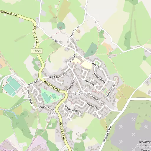 Map of St Dennis