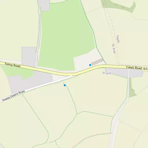 Map of St Erth Praze