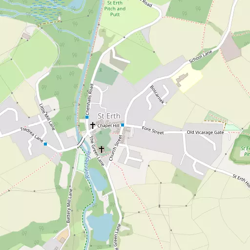 Map of St Erth