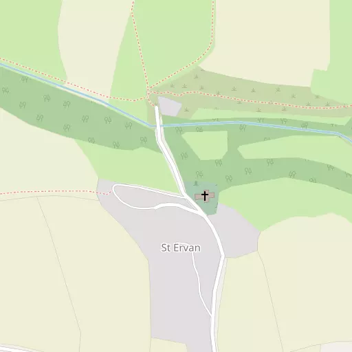 Map of St Ervan
