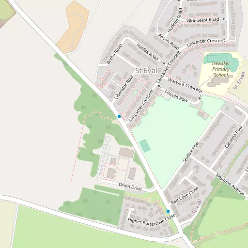 Map of St Eval