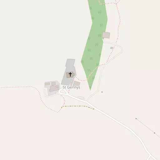 Map of St Gennys