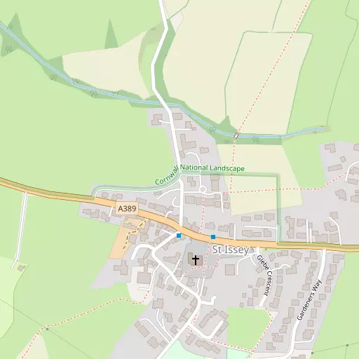 Map of St Issey