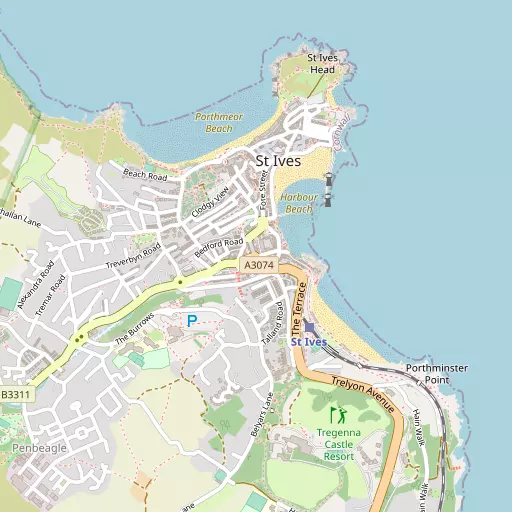 Map of St Ives