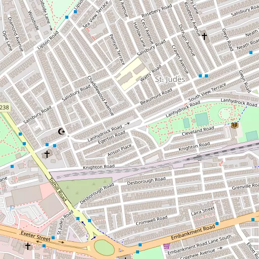 Map of St Jude's